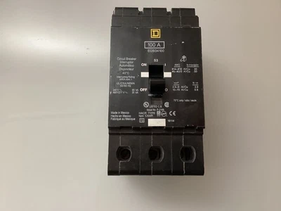 Disjuntor Square D EDB34100 3 polos - Imagem 1 de 3