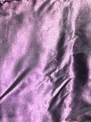 Tela de seda pura lisa púrpura amatista para ropa o manualidades ~ 3 yardas Foto 1 de 4