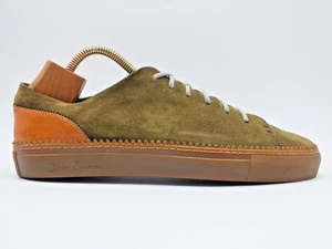Oliver Sweeney Men's Compass Collection Lace Up Suede Sneakers Green Sz 10.5 US - Picture 1 of 13
