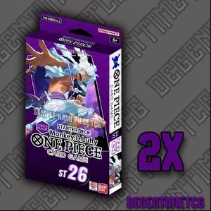 ONE PIECE ENGLISH TCG: ST26 PURPLE Monkey.D.Luffy Deck Bundle For Asia - Bild 1 von 1