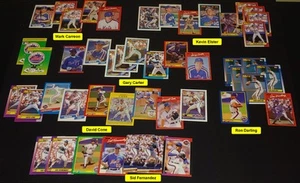 Lotto carte da baseball New York Mets Stars & Duds per lo più fine anni 80 primi anni 90 - Foto 1 di 22