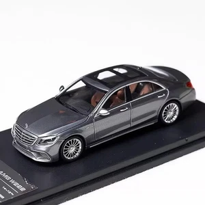 King Model 1/64 Mercedes-Benz S65 AMG W222 Grey Diecast Car Model Toy Gift - Picture 1 of 6