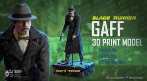 Blade Runner Gaff 3D Print Figure GK Model Kit Unpained Unassembled Garage Kit - Picture 1 of 7