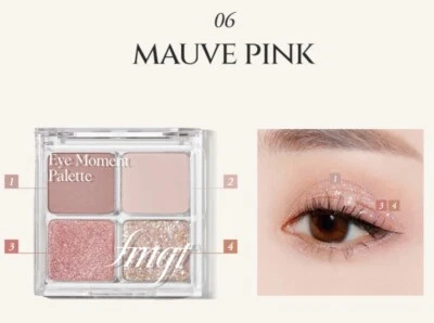 THE FACE SHOP Eye Moment Palette #06 Mauve Pink Eye Shadow Korean Cosmetics - Image 1 of 4