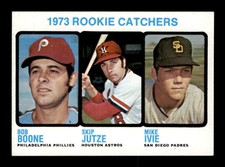 1973 Topps #613 Bob Boone/Skip Jutze/Mike Ivie Rookie Catchers NM X2836321