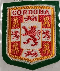Vintage Cordoba Spain Crest Jacket Patch Woven Felt Travel Souvenir Sealed - Picture 1 of 1