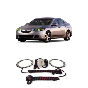 Kit de halo de faros ojo de ángel verde brillante para Acura TSX 09-14 - Imagen 1 de 2
