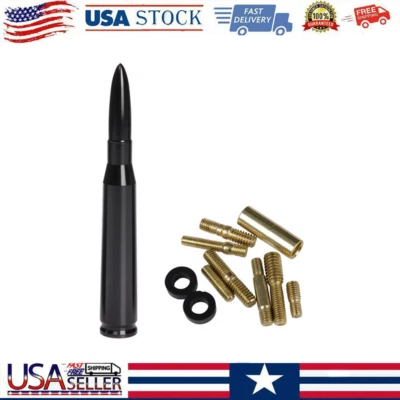 50 Cal Flag Bullet Antenna Fits Dodge RAM 1500 2500 3500 4500 Pickup Trucks Car - Image 1 of 4