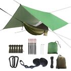 Hamac de camping avec moustiquaire et bâche de pluie tente hamac imperméable portable