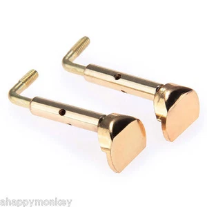 High Qulity 4/4 Full Size Violin Gold/Silver Metal Chinrest Clamp Violin Parts - Picture 1 of 3