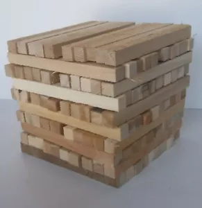 Menge 50 1/2"" x 1/2"" x 6"" Holz Handwerk Bretter weiße Zeder kurze quadratische Dübel - Bild 1 von 2
