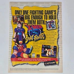 X-Men vs Street Fighter PlayStation 1 PS1 Hold Them Print Ad/Poster Promo Art - Picture 1 of 2