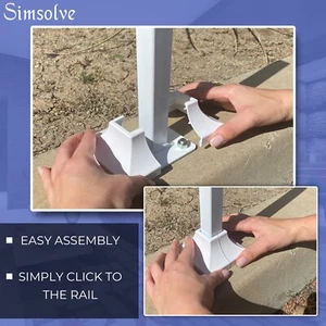 1 Stück Simshoe Deck Pfosten Basisabdeckung - Snap-Together Schuhpfosten 2"x2" Basis 4,5"x 4,5" - Bild 1 von 11