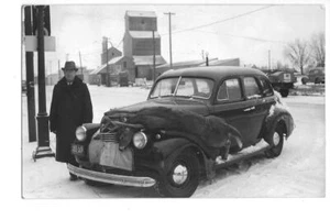 RPPC Echt Foto Postkarte Oldtimer Antik Auto 1940 Chevrolet Deer Man B11 - Bild 1 von 1