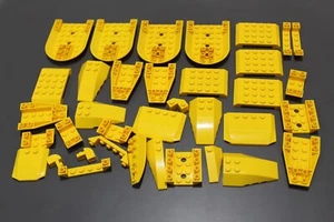 LEGO 35 tejas piedras inclinadas cuñas casco cabina avión amarillo #3861 - Imagen 1 de 1