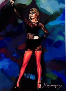 Taylor Swift 2021 Authentic Artist Signed Limited Edition Print Card 32 of 50 - Picture 1 of 4