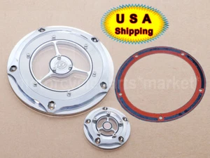 5 Hole Derby Cover & Points Covers For Harley Dyna Road King Fat Boy FLD FLHR US - Picture 1 of 12