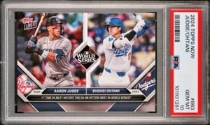 PSA 10 Aaron Judge & Shohei Ohtani 2024 Topps Now World Series #863 - Picture 1 of 3
