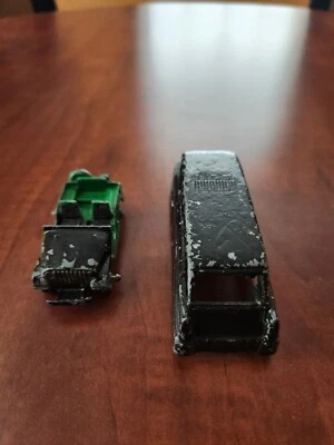 Lot of 2 - Vintage Midgetoy USA Diecast Toy Army Jeep and Ambulance - Image 1 of 4