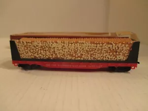 Tyco 334A HO Scale Southern 50' Pulpwood Freight Train Car & Load - Picture 1 of 8