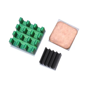 3Pcs Aluminum Heat Sink for w/ Copper Cooling Sinks for 3/2 Model B - Afbeelding 1 van 8