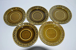Irish CONNEMARA Celtic Erin Green Saucer Set of 5(Ireland Earthenware) B - Picture 1 of 6