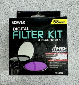 52mm 3 Piece Multi-Coated HD Digital Lens Glass Protector Filter Kit UV CPL FLD - Picture 1 of 6