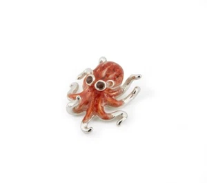 Saturno Silver and Enamel Octopus - Fully Hallmarked Sterling Silver - Picture 1 of 2