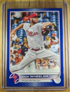 2022 Zach Wheeler Topps Series 1 MLB Royal Blue #249 Philadelphia Phillies - Picture 1 of 2