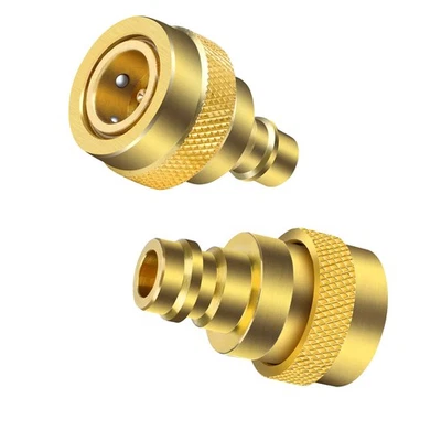 Quick Couplers Kit Adapter Adjustable High Low Side Connection R134A to R1234YF - Image 1 of 4