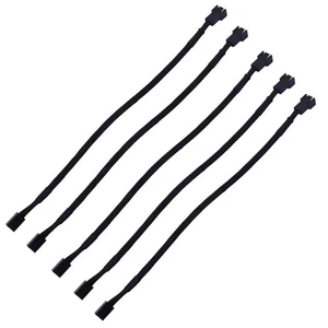 Cable Fan Extension Cable 4 PIN Power Cables 3 Pin Cable for Computer Fan - Afbeelding 1 van 16