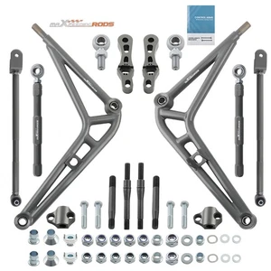 Adjustable Rear Lower Camber Arms Front Control Arms Wide Angle Kit for BMW E46 - Picture 1 of 15