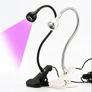 Mini UV Led Nail Light Dryer Lampe Flexible Clip-On USB Gel Curing Manicure Tool - Picture 1 of 16