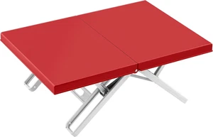 NEW Small Foldable Beach Table Red Portable Mini Low Picnic Camping Laptop Tray - Photo 1/6