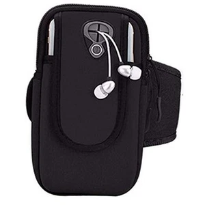 Phone Holder for Running Armband Cell Phone Holder for iPhone 01-Arm Bag Black - Picture 1 of 8