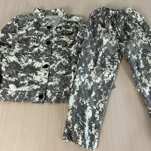 Armee Militär Kostüm Kinder Größe M Halloween Camouflage Verkleidung M Shirt und Hose - Bild 1 von 4
