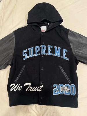Chaqueta Supreme King In God We Trust Letterman para hombre talla XL Foto 1 de 4