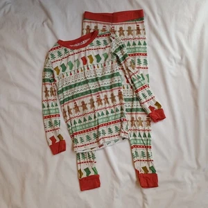 Little Sleepies Gingerbread Fair Isle Bamboo Pajamas 4T Unisex Christmas - Picture 1 of 6