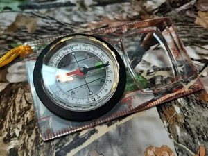 HERBERTZ - LINEAL KOMPASS + LUPE - Leuchtmarken - NEU & ovp - 55020 - Bild 1 von 3