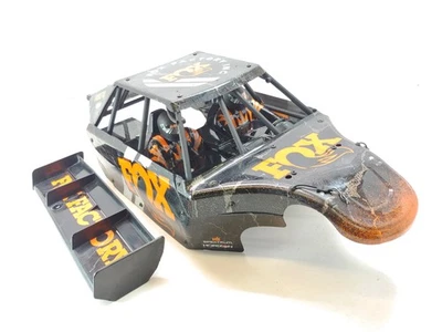 Losi DBXL-E 2.0 Fox Shox Orange Complete Body w/ Cage, Interior, & Wing Used - Image 1 of 4