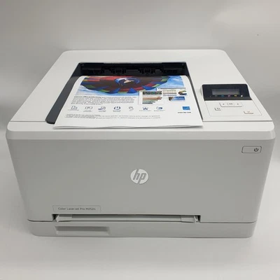 HP Color LaserJet Pro M252n Desktop A4 Colour Laser Printer White - Image 1 of 4