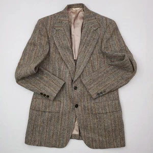 Blazer Vintage Botany 500 Harris Tweed Para Hombres 42 Lana Espiga Chaqueta Años 70 EE. UU. - Imagen 1 de 24