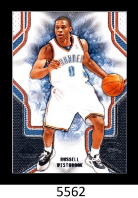 1-2009-10 UPPER DECK SP JOGO USADO RUSSELL WESTBROOKS THUNDER CARD #85 QTY - Imagem 1 de 2