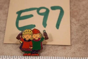 E97G VINTAGE COCA COLA COKE CLASSIC PIN PINBACK 1994 OLYMPIC LILLEHAMMER MASCOTS - Picture 1 of 1