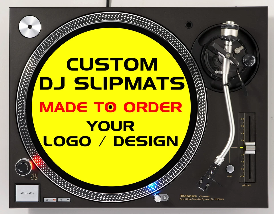 1 Pair of Custom Slipmats for Vinyl Turntables / DJ's Your logo, design or photo - Image 1 of 1