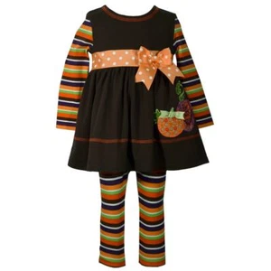 Bonnie Jean Calabaza Vestido y Leggings Set - Talla 12 Meses NUEVO CON ETIQUETAS PRECIO DE VENTA SUGERIDO POR EL FABRICANTE $40 - Imagen 1 de 4