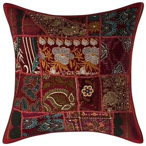 Estuches de almohada de piso vintage sofá de automóvil boho arte sala cubierta decorativa cojín - Imagen 1 de 5