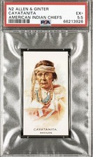 1888 N2 Allen & Ginter American Indian Chiefs CAYATANITA PSA 5.5 EX+