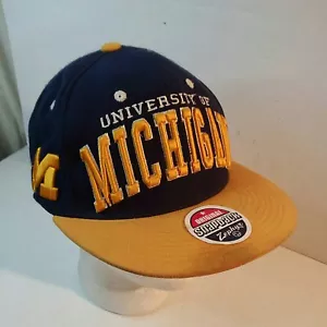 Zephyr University of Michigan Wolverines Snapback Hat Embroidered - Picture 1 of 8