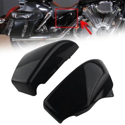 For Honda VTX1800 R/S/N/F/T 2002-08 Black Motorcycle Battery Side Fairing Covers - Image 1 of 4